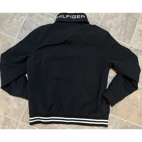 Tommy Hilfiger Mens Jacket Large Waterproof Regatta Black Yacht Sailing Sport. - Picture 2 of 10